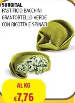 Big Food Surgital pastificio bacchini grantortello verde con ricotta e spinaci offerta
