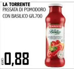 Big Food La Torrente passata di pomodoro con basilico offerta