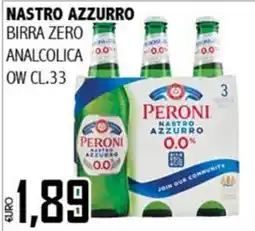 Big Food Peroni Nastro Azzurro birra zero analcolica offerta