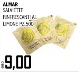 Big Food Almar salviette rinfrescanti al limone offerta