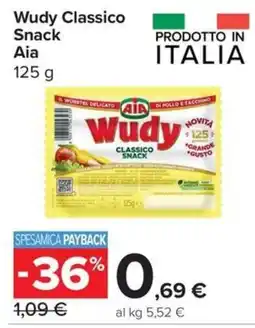 Carrefour Express Wudy Classico Snack Aia offerta
