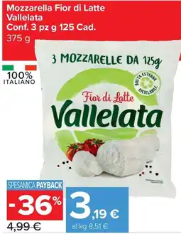 Carrefour Express Mozzarella Fior di Latte Vallelata offerta