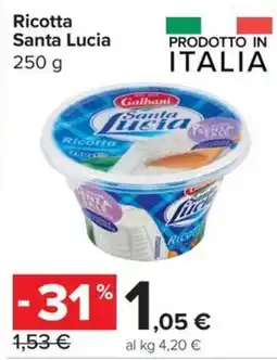 Carrefour Express Ricotta Santa Lucia offerta
