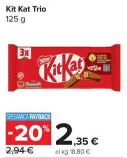 Carrefour Express Kit Kat Trio offerta
