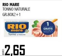 Big Food Tonno al Naturale Rio Mare offerta