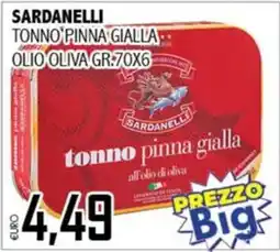 Big Food Tonno pinna gialla Sardanelli offerta