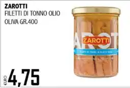 Big Food Filetti di tonno in olio d'oliva Zarotti offerta