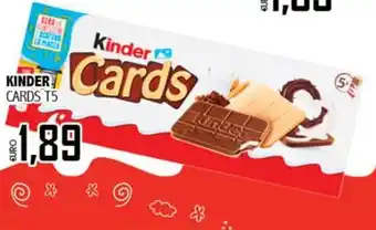 Big Food Kinder Cards offerta