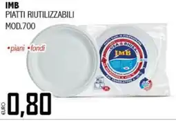 Big Food Imb piatti riutilizzabili offerta