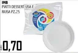 Big Food Piatti dessert usa e riusa offerta