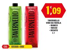 Adhoc Tavernello vino da tavola offerta