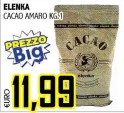 Big Food Cacao amaro elenka offerta