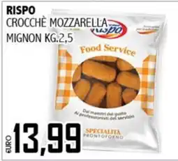 Big Food Rispo crocchè mozzarella mignon offerta