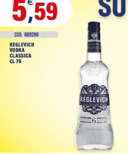 Adhoc Keglevich vodka classica offerta