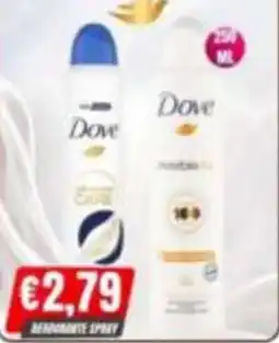 Irys Dove deodorante spray offerta