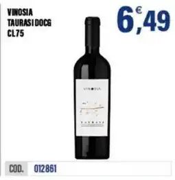 Adhoc Vinosia Taurasi DOCG offerta
