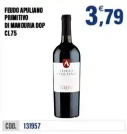 Adhoc Feudo Apuliano Primitivo di Manduria DOP offerta