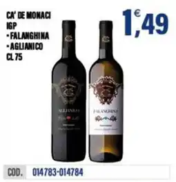 Adhoc Ca' de Monaci Falanghina - Aglianico offerta