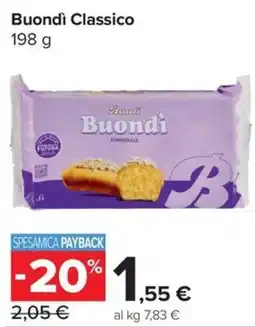 Carrefour Express Buondì Classico offerta