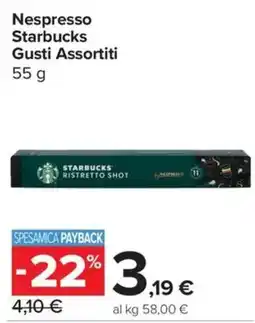 Carrefour Express Nespresso Starbucks Gusti Assortiti offerta