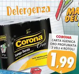Mazzeo Supermercati Corona carta igienica oro profumata offerta
