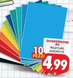 Mazzeo Supermercati Quadernoni A4 offerta