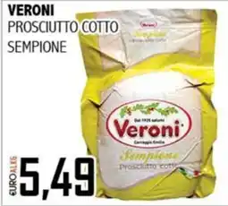 Big Food Veroni prosciutto cotto sempione offerta