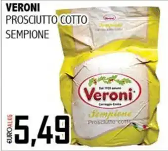 Big Food Veroni prosciutto cotto sempione offerta