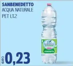 Big Food San Benedetto acqua naturale offerta