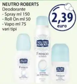 Acqua & Sapone Neutro Roberts Deodorante offerta