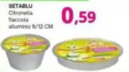Irys Setablu citronella fiaccola offerta