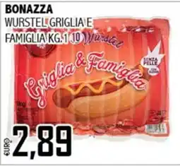 Big Food Bonazza wurstel griglia e famiglia offerta