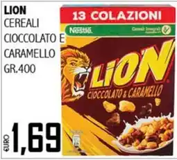 Big Food Lion cereali cioccolato e caramello offerta