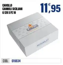 Adhoc Cannoli siciliani Carollo offerta