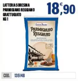 Adhoc Latteria Sorensina Parmigiano Reggiano Grattugiato offerta