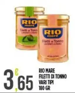 Supermercato Pollio Rio Mare filetti di tonno offerta