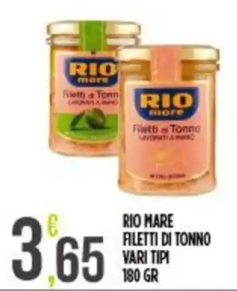 Supermercato Pollio Rio Mare filetti di tonno offerta