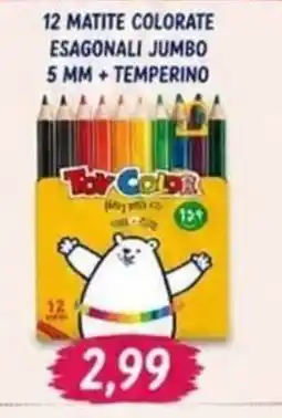 A Casa Mia Matite colorate esagonali jumbo Toy Color offerta