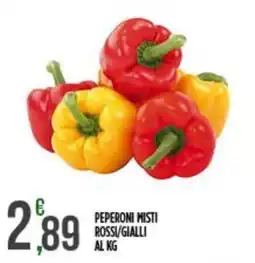 Supermercato Pollio Peperoni misti rossi/gialli offerta