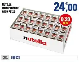 Adhoc Nutella monoporzione offerta