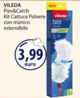Acqua & Sapone Vileda Flex&Catch Kit Cattura Polvere con manico estensibile offerta