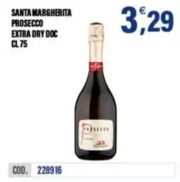 Adhoc Santa Margherita Prosecco Extra Dry Doc offerta