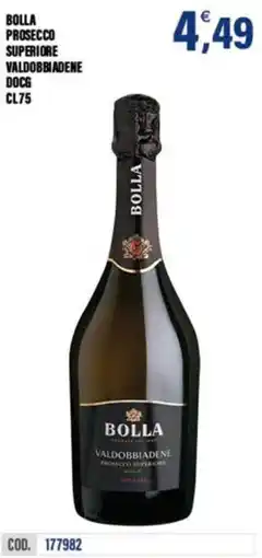 Adhoc Bolla Prosecco Superiore Valdobbiadene DOCG offerta