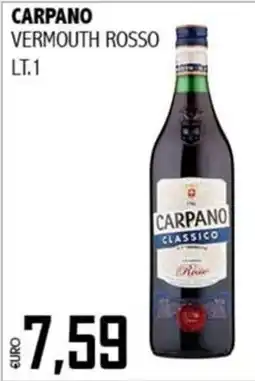Big Food Carpano Vermouth Rosso offerta