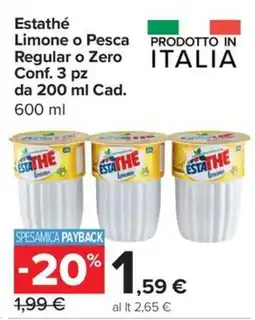 Carrefour Express Estathé Limone o Pesca offerta