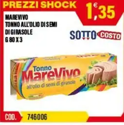 Adhoc Tonno MareVivo all’olio di semi di girasole offerta