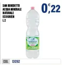 Adhoc San Benedetto acqua minerale naturale ecogreen offerta