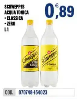 Adhoc Schweppes acqua tonica classica zero offerta