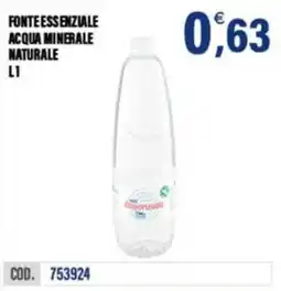 Adhoc Fonte essenziale acqua minerale naturale offerta