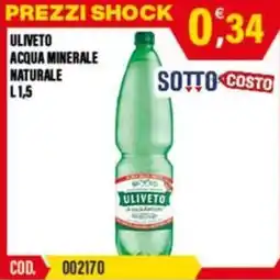 Adhoc Acqua minerale naturale Uliveto offerta